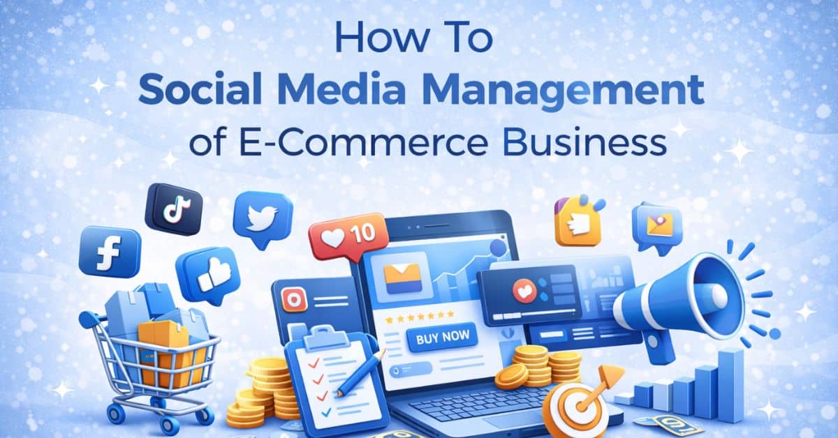 how to social media management of e commerce business